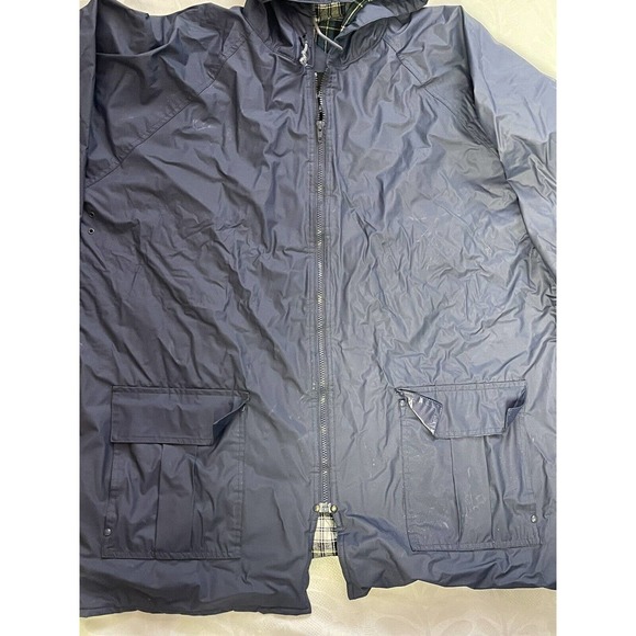 Harbor Master Men's Lined Windbreaker Raincoat Sz XL Small Flaws - Picture 2 of 12